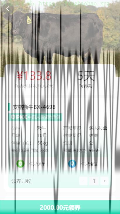 A981 【牧场养牛】带积分商城+抽奖+会员特权
