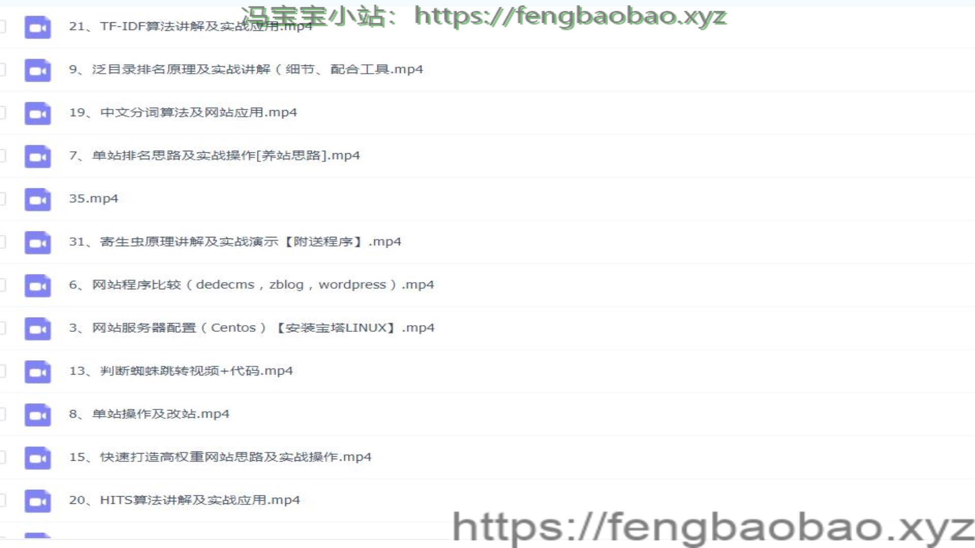 黑帽SEO蜘蛛网站快速排名技术-冯宝宝小站