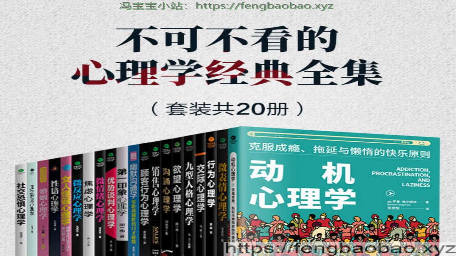 不可不看心理学经典全集套装共20册-冯宝宝小站