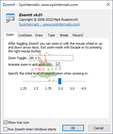 ZoomIt演示辅助软件v6.01-冯宝宝小站