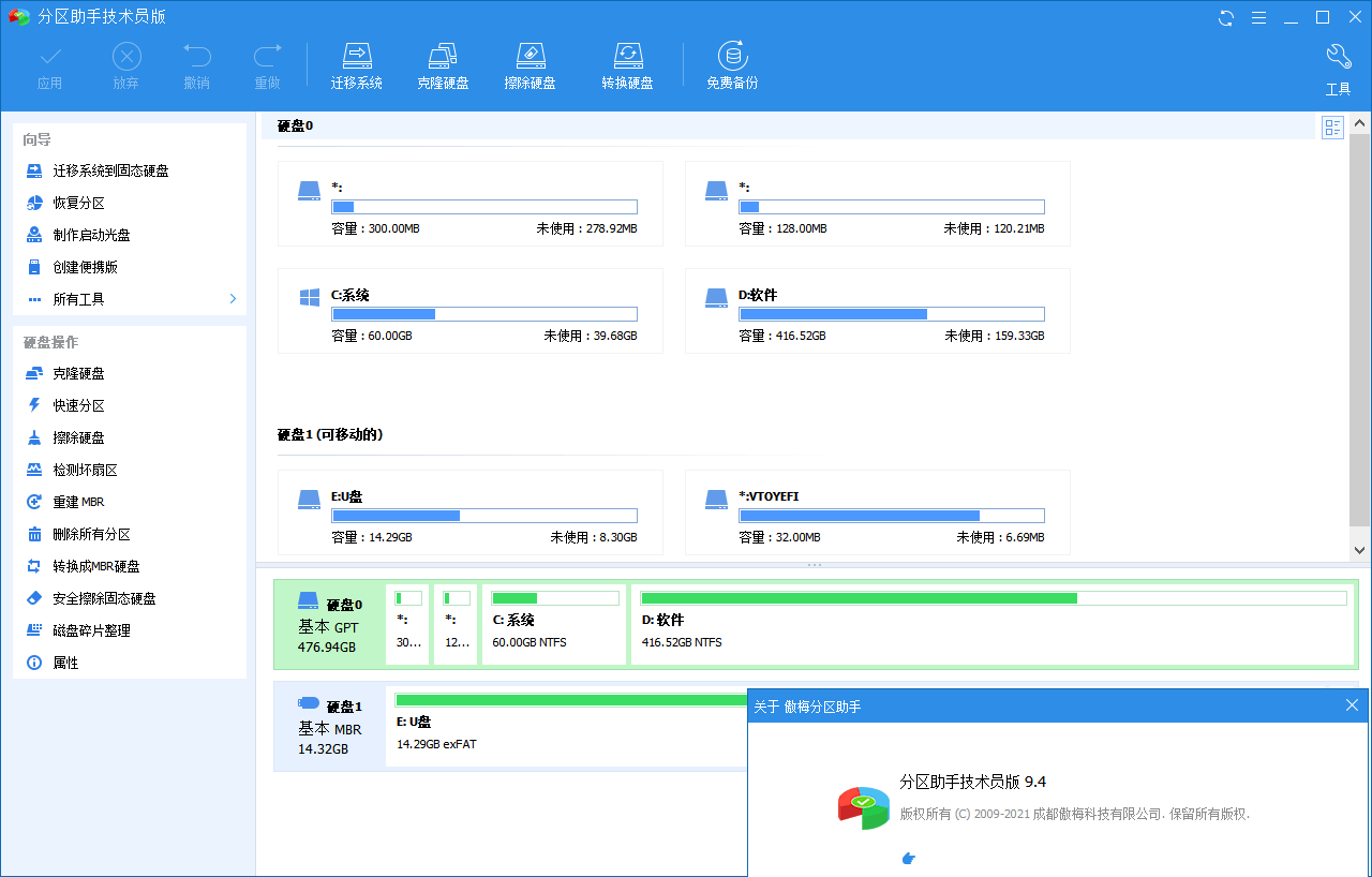 分区助手技术员v10.8.0特别版-冯宝宝小站