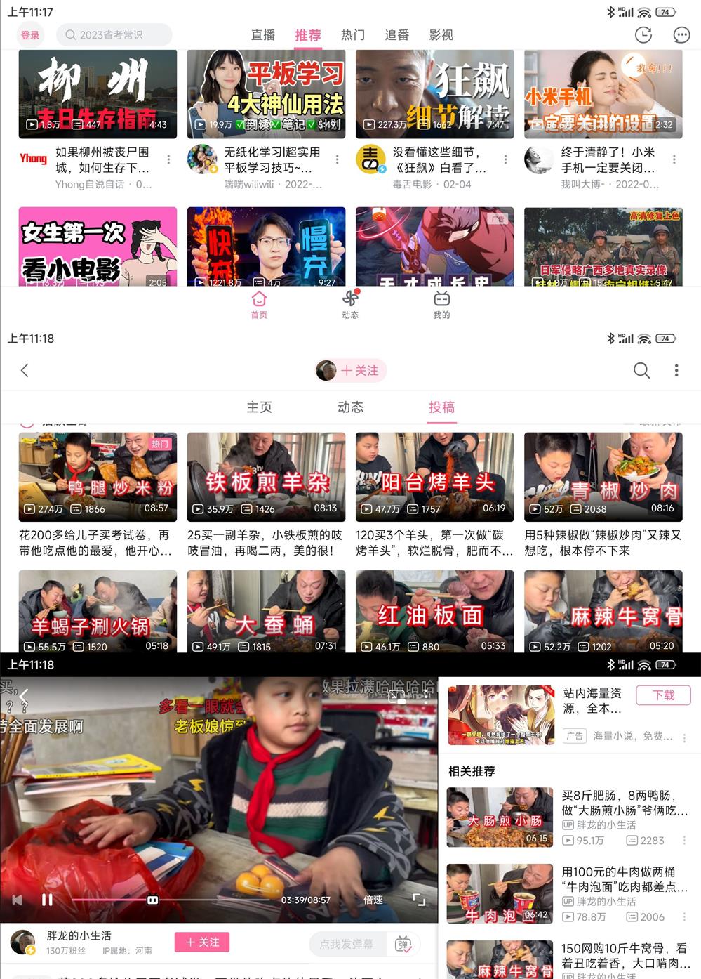 哔哩哔哩HD大屏版v1.46.0纯净版-冯宝宝小站