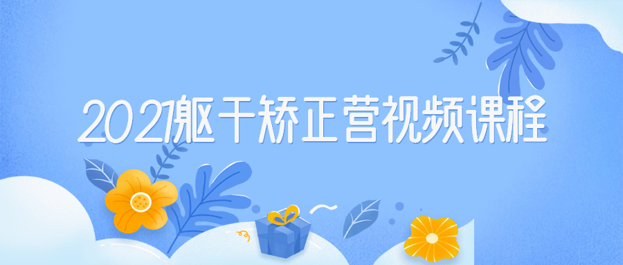 2021躯干矫正营视频课程-冯宝宝小站
